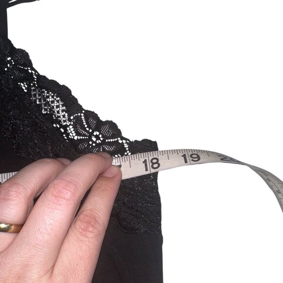 NWT Kate Kasin Womens Lace Trimmed Camisole Top Sz XL Black Capsule Y2K Style - Picture 5 of 6